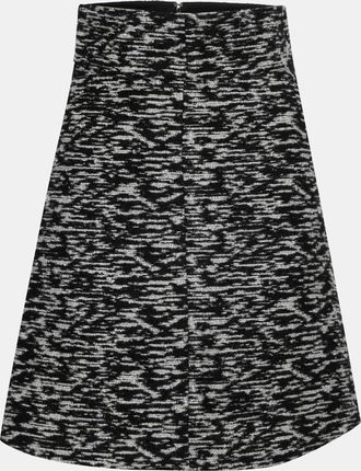 Just Cavalli Monochrome Tweed A-Line Skirt