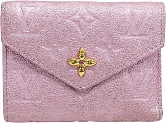 Louis Vuitton Pink Monogram Empreinte Wallet (Tri-Fold) (Pre-Owned)