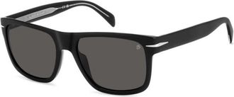 David Beckham DB 7150/S Polarized 807/M9 Mens Sunglasses Black Size 57