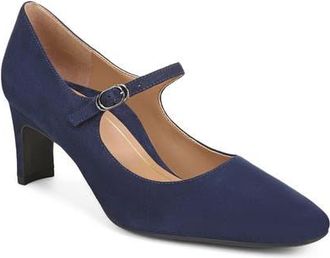 Vionic Samira Pump in Navy Blazer Suede at Nordstrom, Size 7.5