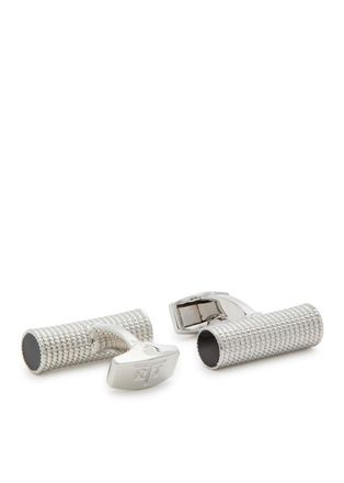 Tateossian Thompson Textured Enamelled Cufflinks - Silver - One Size