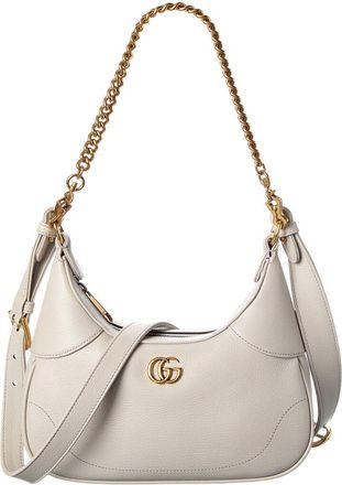 Gucci Gg Logo Leather Hobo Bag