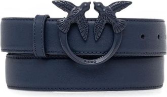 Pinko Birds-buckle belt - Blue