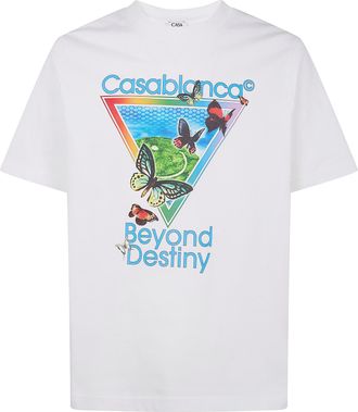 Casablanca Tennis Club Icon Beyond Destiny Print Classic T-Shirt