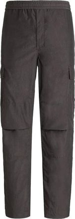 Dolce & Gabbana Straight Trousers, male, Gray, Size: M Technical Fabric Cargo Pants