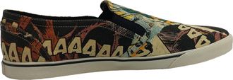 Celine Pre-owned Mens Comic-Print Slip-on Sneakers in Multicolor Canvas - Multicolour - Size EU 45