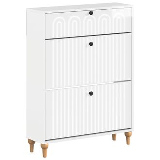 vidaXL Armario Zapatero Alkmaar 78 X 24 X 103 Cm Madera De Ingenier&iacute;a Vidaxl