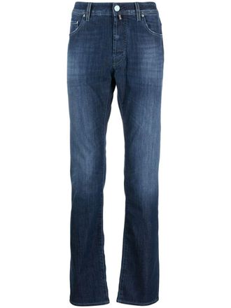 Jacob Cohen Jeans dritti a vita media - Blu