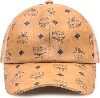 MCM Mcm Cap In Visetos Cognac