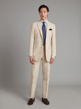 Oliver Brown Eaton Suit - Stone Linen