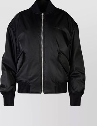 Off-white padded bomber jacket