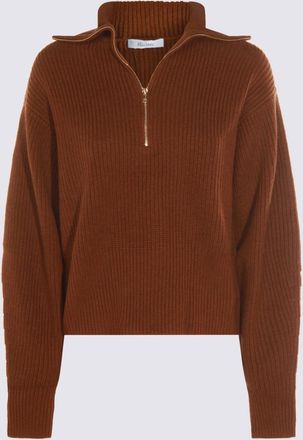 Max Mara Brown Wool Nadar Knitwear