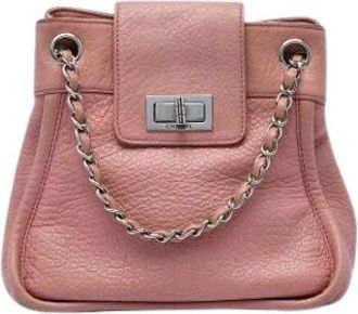 Chanel Pre-owned Shoulder Bag - Dames - Vintage Handtas - Roze - ONE Size - Leer - Vintage