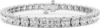 HauteCarat Lab Created Diamond Tennis Bracelet in White Gold at Nordstrom, Size 7