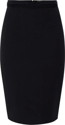 Elisabetta Franchi Gonna midi con fiocco - Nero