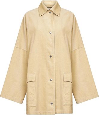 Toteme Licht Jasje - Dames - Zomerjassen - Beige - S - Katoen - Jassen