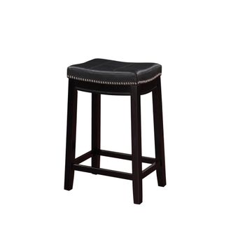 Linon Claridge Black Counter Stool