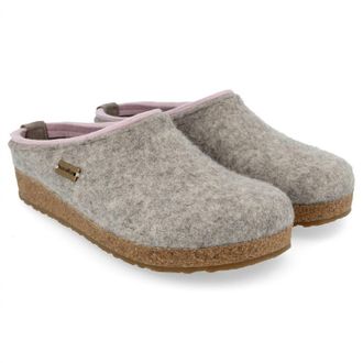Haflinger Womens Kris Clog In Silver Grey