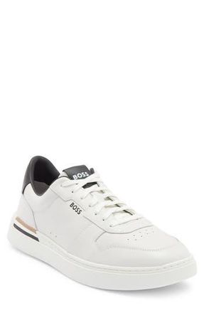 BOSS Clint Tenn Low Top Sneaker in White at Nordstrom Rack, Size 11Us / 10Uk
