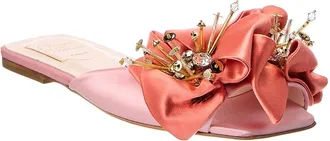 Roger Vivier Viv Fireflower Satin Sandal