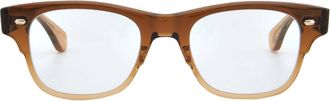 Garrett Leight RODRIGUEZ Demo Square Eyeglasses 1124 GOF 48