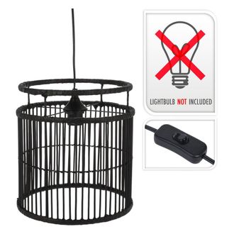 H&S Collection H&s Collection - Lampara Colgante Negra