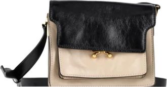 Marni Tweedehands leren schoudertassen - Dames - Vintage Schoudertas - Beige - ONE Size - Leer - Vintage