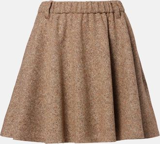 Brunello Cucinelli Monili wool-blend miniskirt