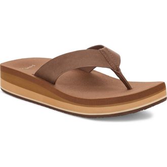 Sanuk Highland Flip Flop in Brown 2 at Nordstrom, Size 11