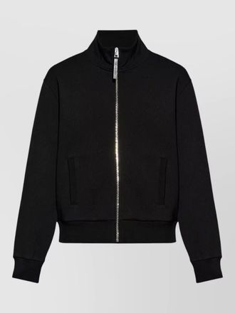 Givenchy chevron jacquard jacket high collar
