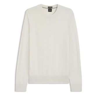 HUGO BOSS Truien & Vesten, Heren, Beige, 2Xl, Wol, H-Leno Sweater