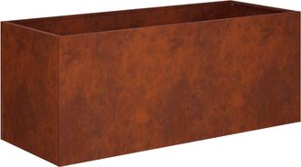 vidaXL Macetero De Jard&iacute;n Oxidado 100 X 40 X 40 Cm Acero Oxidado Vidaxl