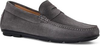 Aquatalia Enzo Water Resistant Driving Loafer in Anthracite Suede at Nordstrom, Size 11.5