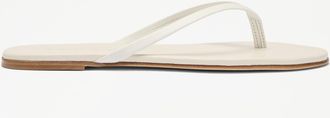 Russell & Bromley RADFORD Womens White Leather Flip Flop