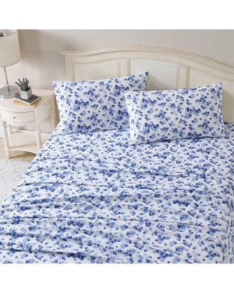 Laura Ashley Emelisa 4Pc Porcelain Sheet Set