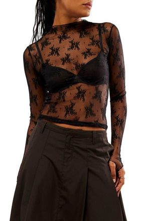 Free People Lady Lux Layering Top in Black at Nordstrom, Size X-Small