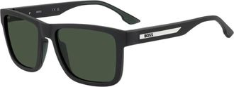 HUGO BOSS 1907/S 807 (Qt) Zonnebril - Heren - Zonnebrillen - Zwart - 56 MM - Accessoires