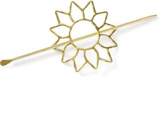 Matr Boomie Suryamukhi Sunflower Hair Pin - Slide with Stick in Metallic Gold at Nordstrom