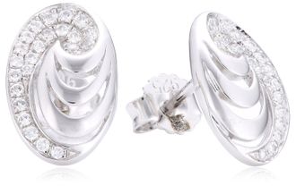 Orphelia Dames 925 Sterling Zilveren Stud Oorbellen - Zilver EAR-2088