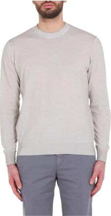 Paolo Pecora Husterproven - Heren - Ronde hals truien - Beige - 2XL - Truien & Vesten