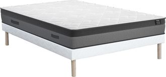 Vente-Unique Conjunto de somier y Colch&oacute;n de muelles ensacados y memoria de forma ILLUSION de YSMEE - 160 x 200