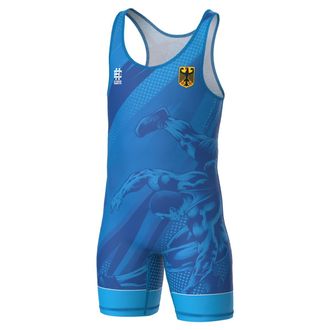 OEM Maillot De Lucha Libre Infantil Con El S&iacute;mbolo De Alemania, 104 Rojo