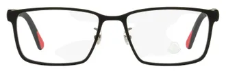 Moncler ML5163H Rectangular Metal Eyeglasses - Black