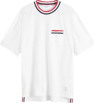 Thom Browne Short Sleeve T-Shirt White MJS259A-J0153-100