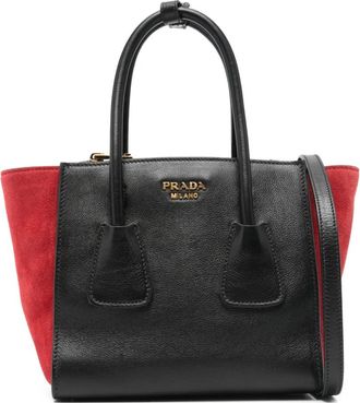 Prada logo-detail tote bag - Zwart