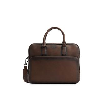 HUGO BOSS Werktas - Heren - Tassen - Bruin - Maat: ONE Size