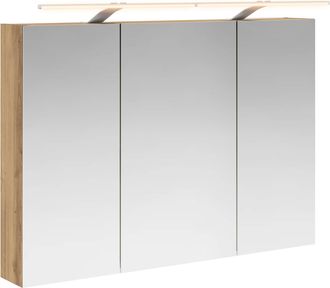 vidaXL Armario Con Espejo De Ba&ntilde;o Roble Artisan 100 X 14,5 X 70 Cm Vidaxl