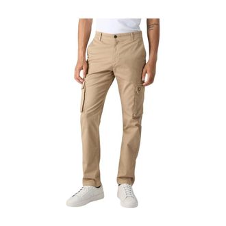 Lyle & Scott Slim-fit Trousers, male, Beige, W32, Classic Cargo Trousers with Multiple Pockets