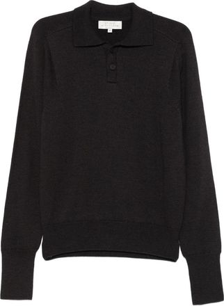 STUDIO NICHOLSON Sark Polo Two-button Jumper