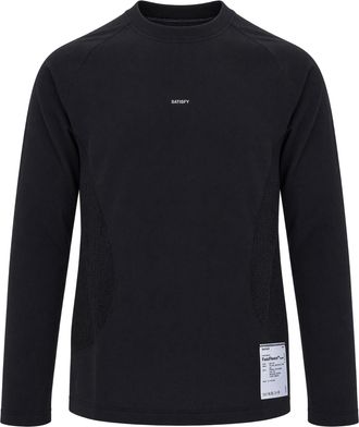 SATISFY Black Fuzzfleece Octa Long-Sleeve Top